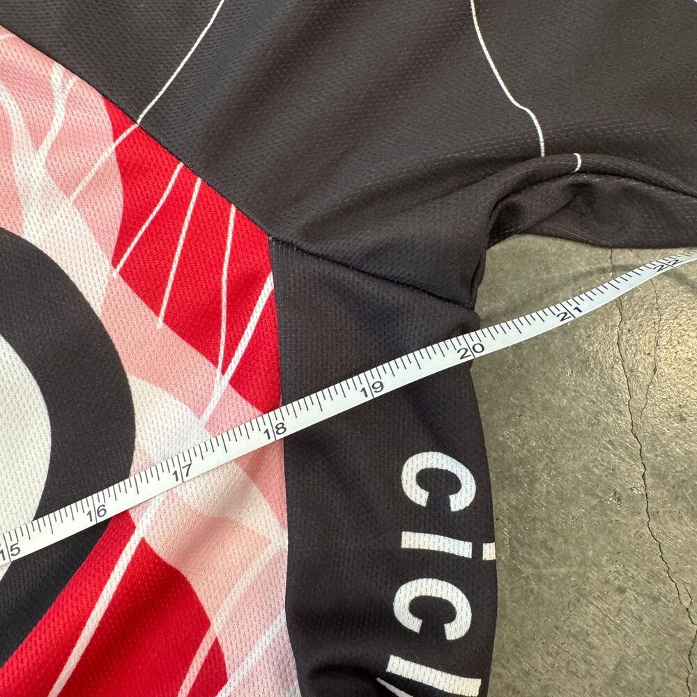 Vintage Y2K Ciclismo Classico Cycling Bike Jersey Red Black XL - Picture 4 of 5